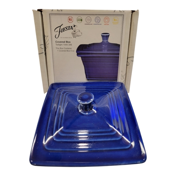 Fiesta®Square Covered Box Twilight - Picture 3 of 5